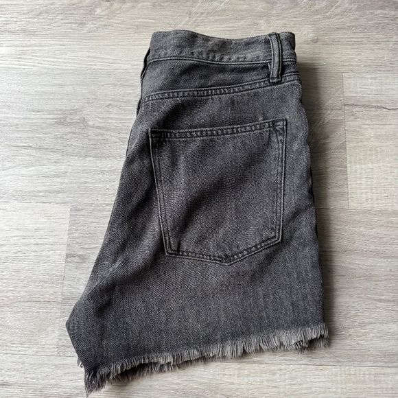 ALLSAINTS Yanni Denim Shorts Gray W27 Raw Hem Distressed - Picture 7 of 16